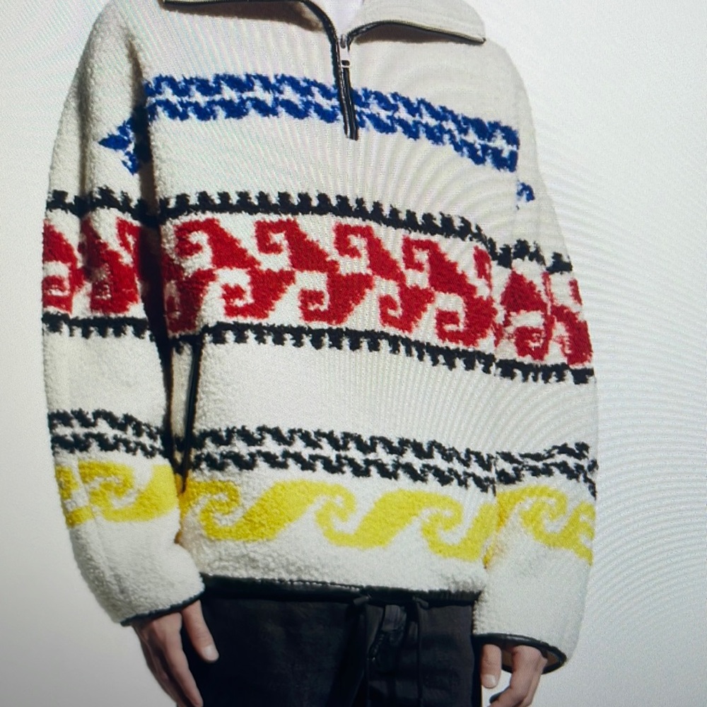 Isabel Marant Marlo Graphic Fleece Pullover